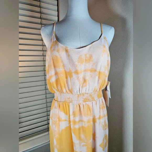 NWT 1.State Sunburst Orange Canyon Tie Dye High-Low Dress - Picture 7 of 13
